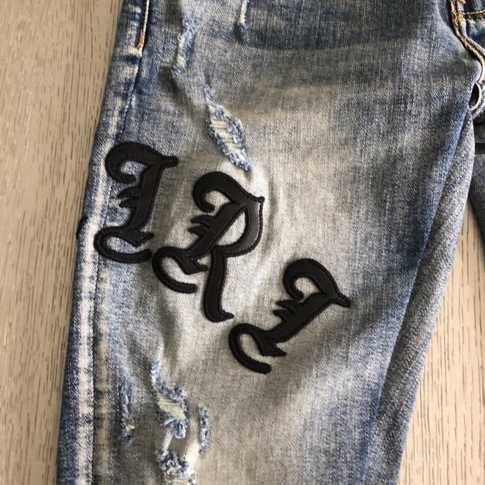 AMIRI Distressed Blue skinny Jeans Size 30 - Picture 5 of 16